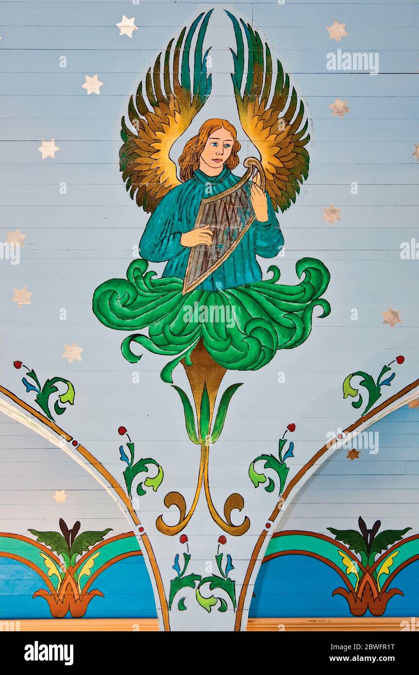 Angel Painting At Vault Of Sts Cyril & Methodius Catholic Church ...