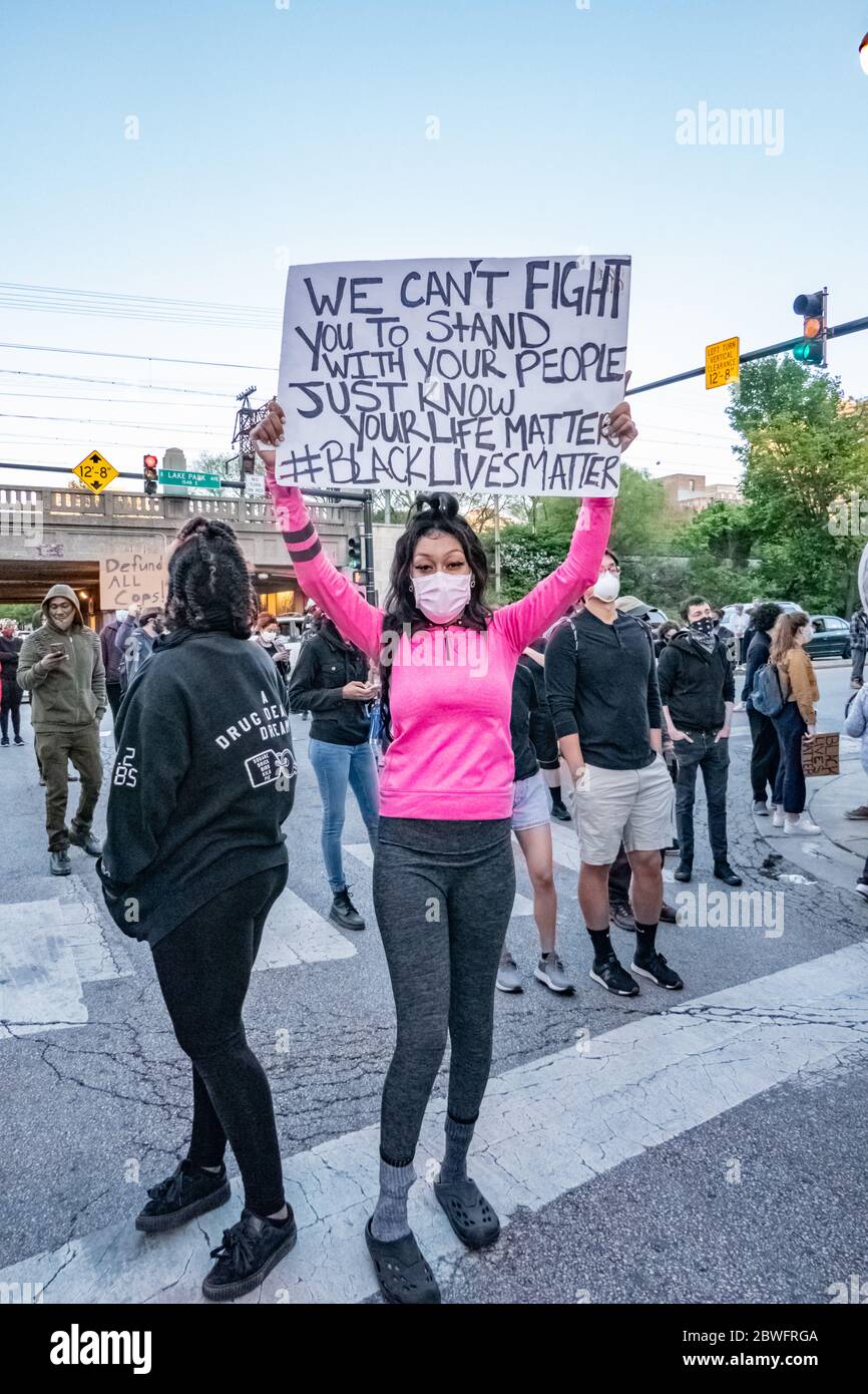 Chicago Riot George 2020 chicago riots hi-res stock photography and images - Alamy