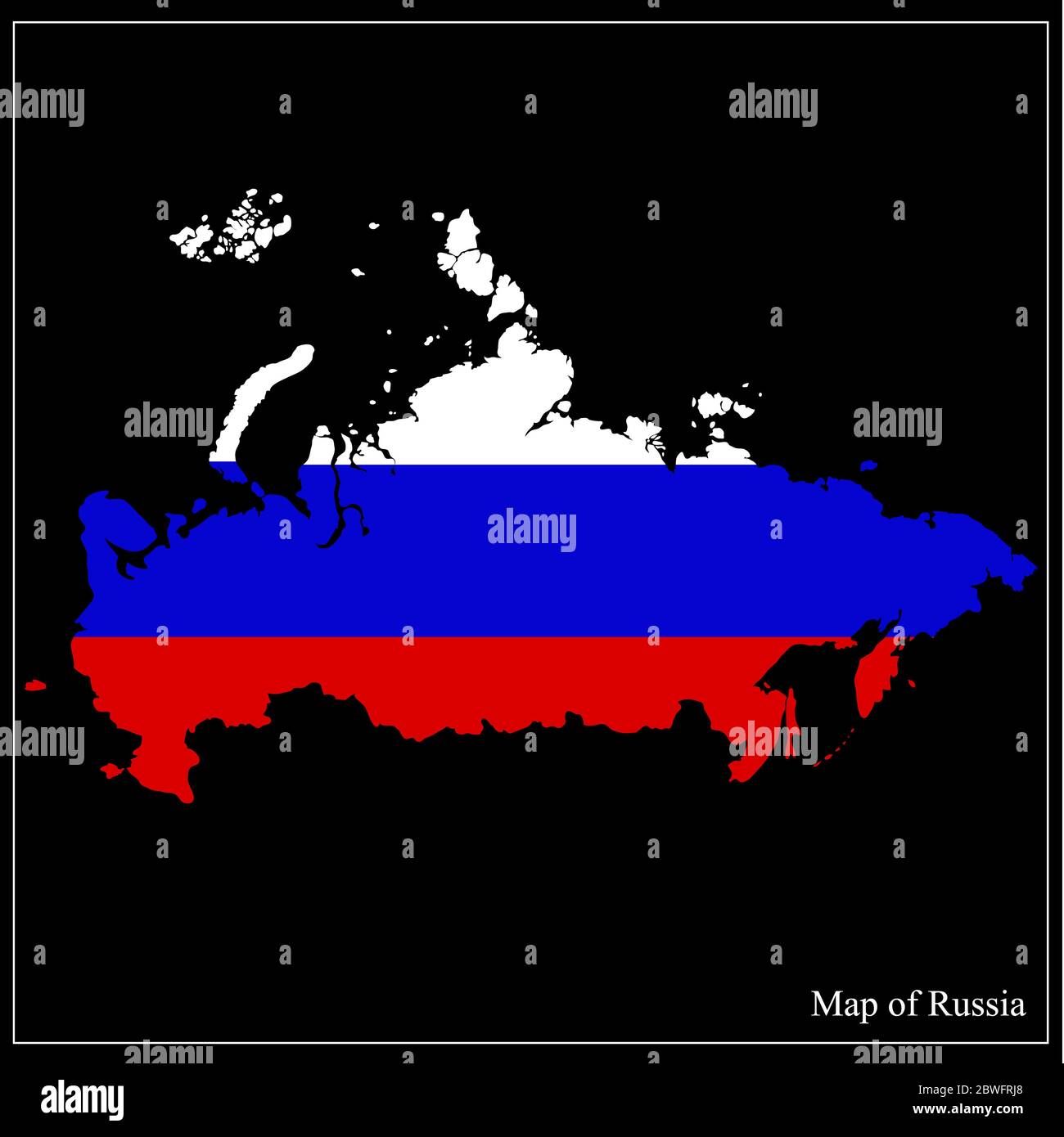 Russia map flag hi-res stock photography and images - Alamy