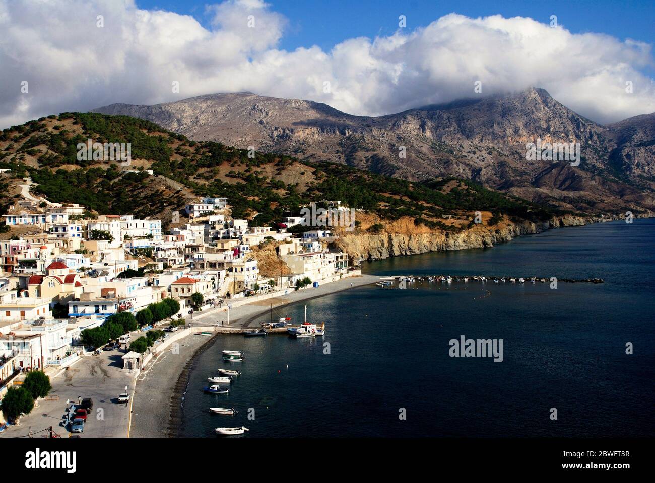 Greece, Karpathos island, the coastal town of Diafani. Stock Photo