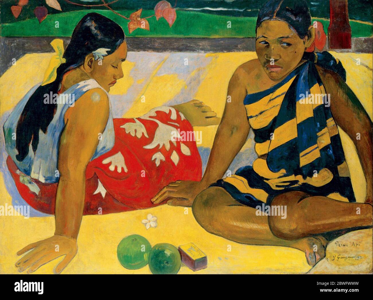 Vintage Paul Gauguin expressionistic painting artwork Stock Photo - Alamy