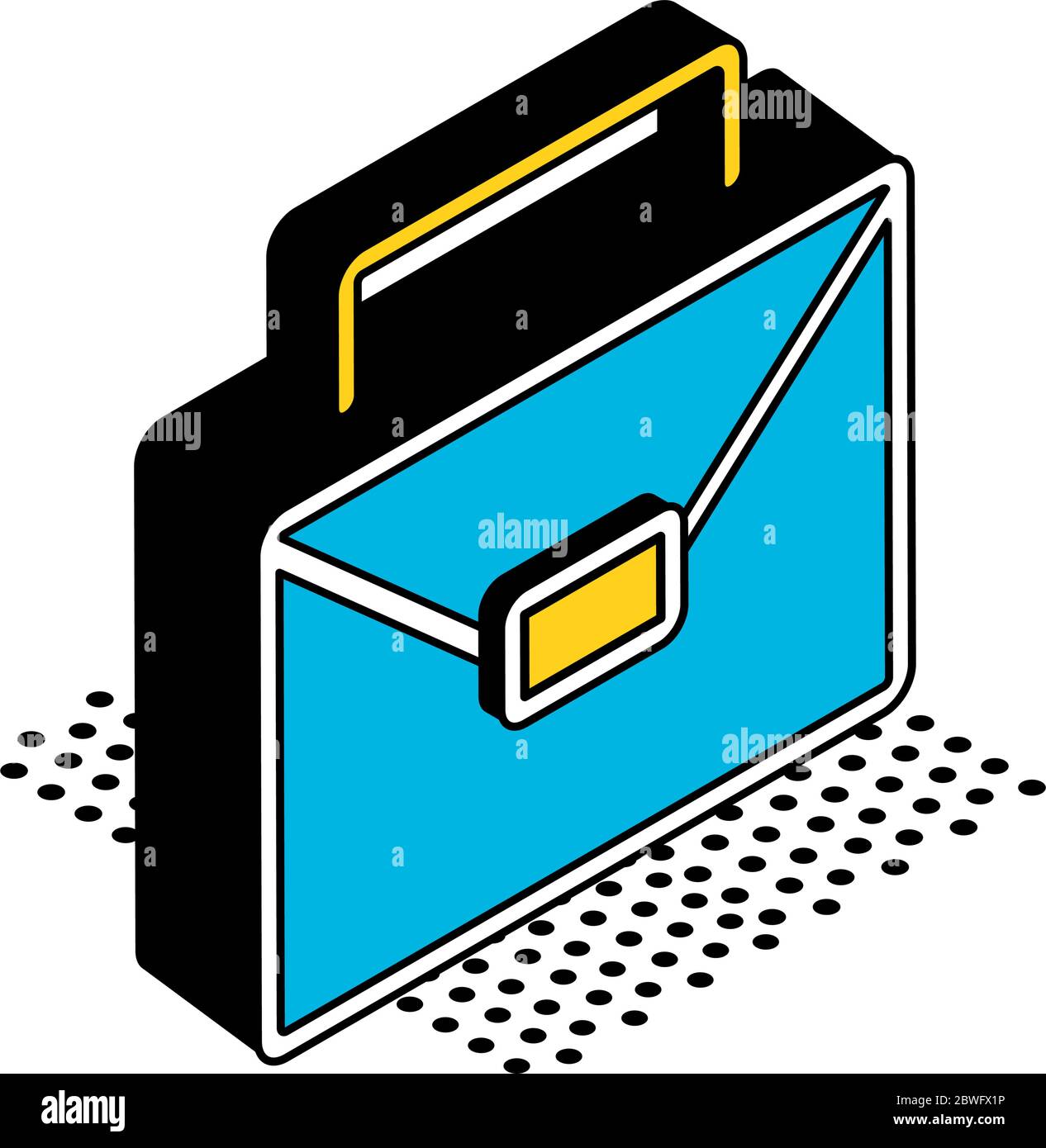 Isolated suitcase isometric style icon vector design Stock Vector