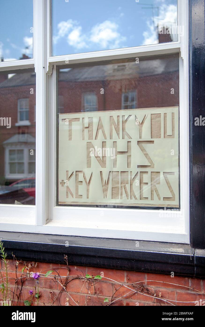 Thank you nhs sign signs hi-res stock photography and images - Alamy
