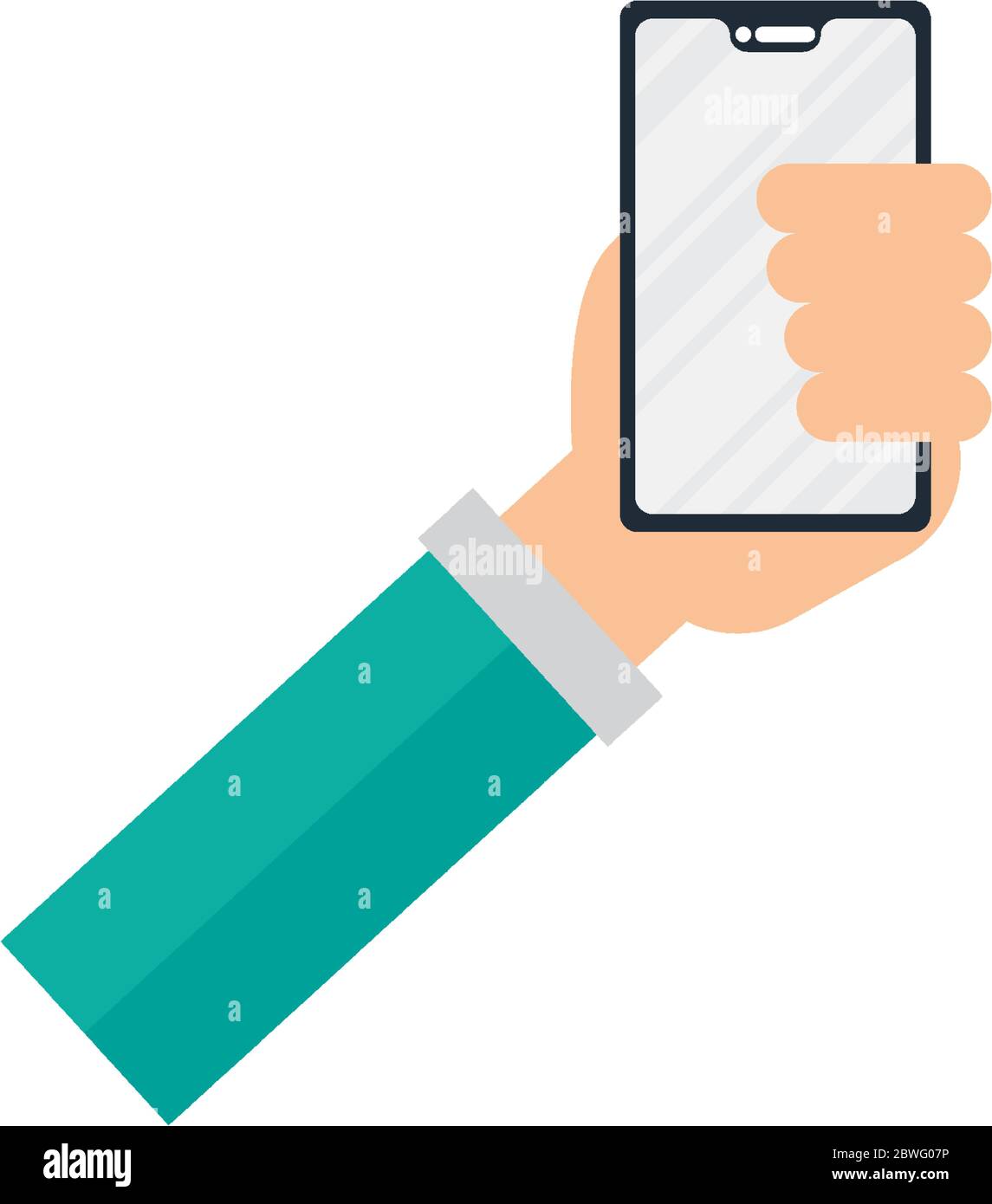 Hand holding smartphone vector design Stock Vector Image & Art - Alamy