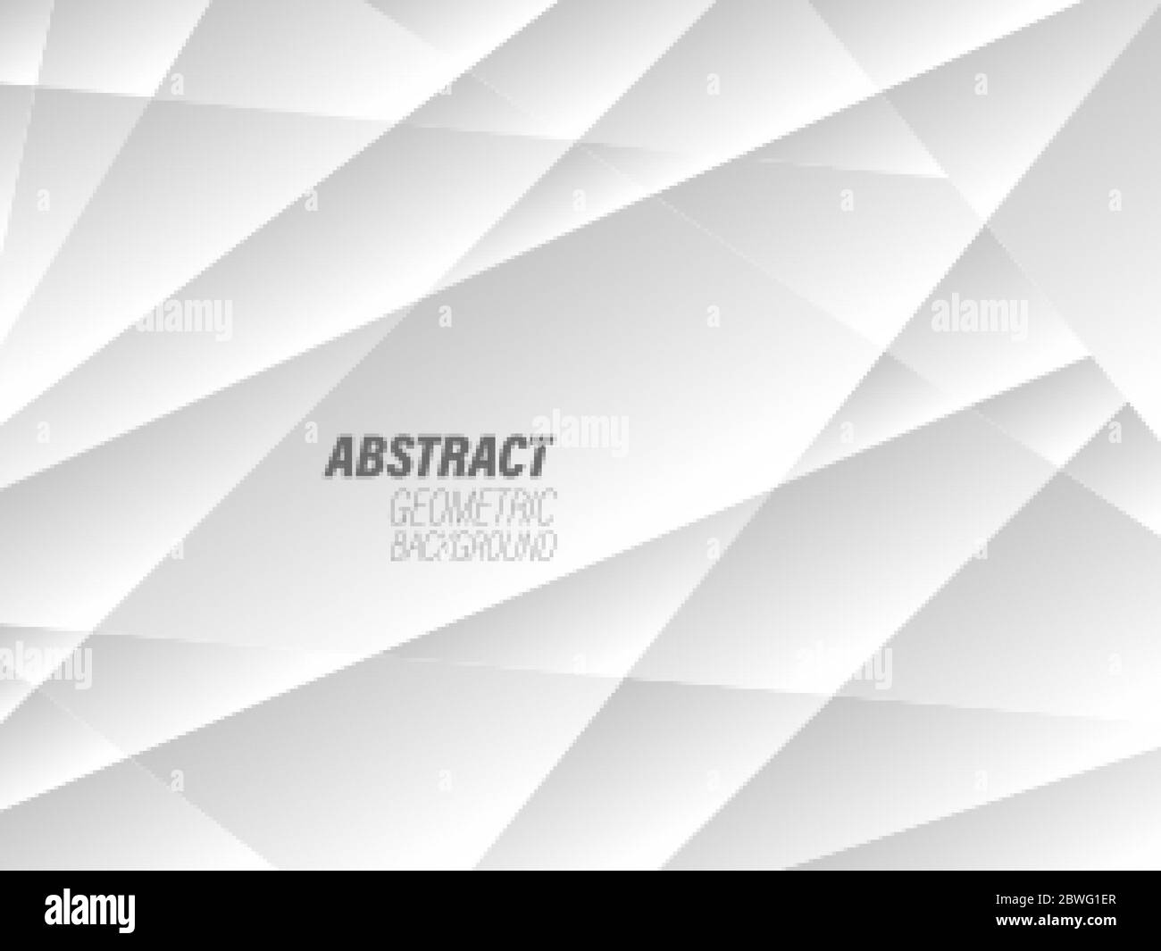 White geometric technology abstract background. Vector grey stripes design Stock Vector
