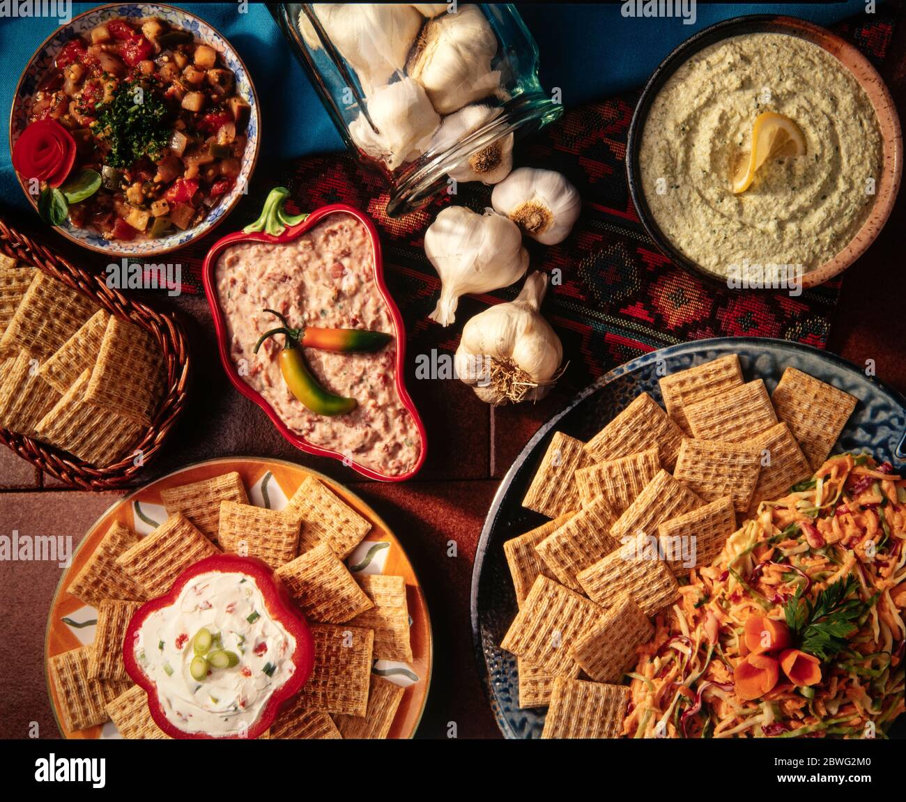 Hummus cracker nobody hires stock photography and images Alamy
