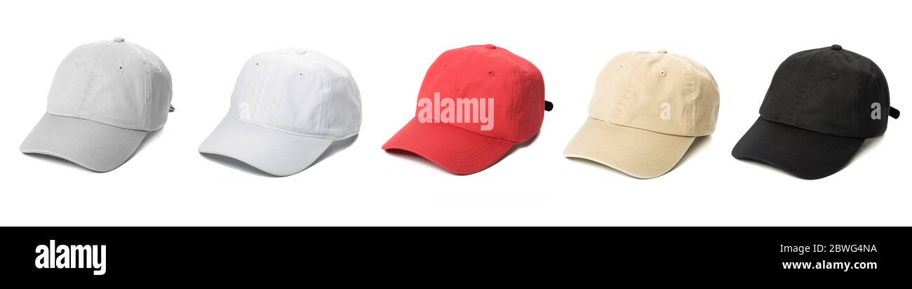 Working peaked cap. Isolated on a white background. Stock Photo