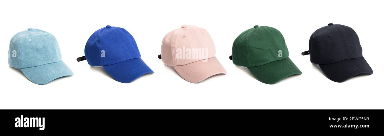 Working peaked cap. Isolated on a white background. Stock Photo
