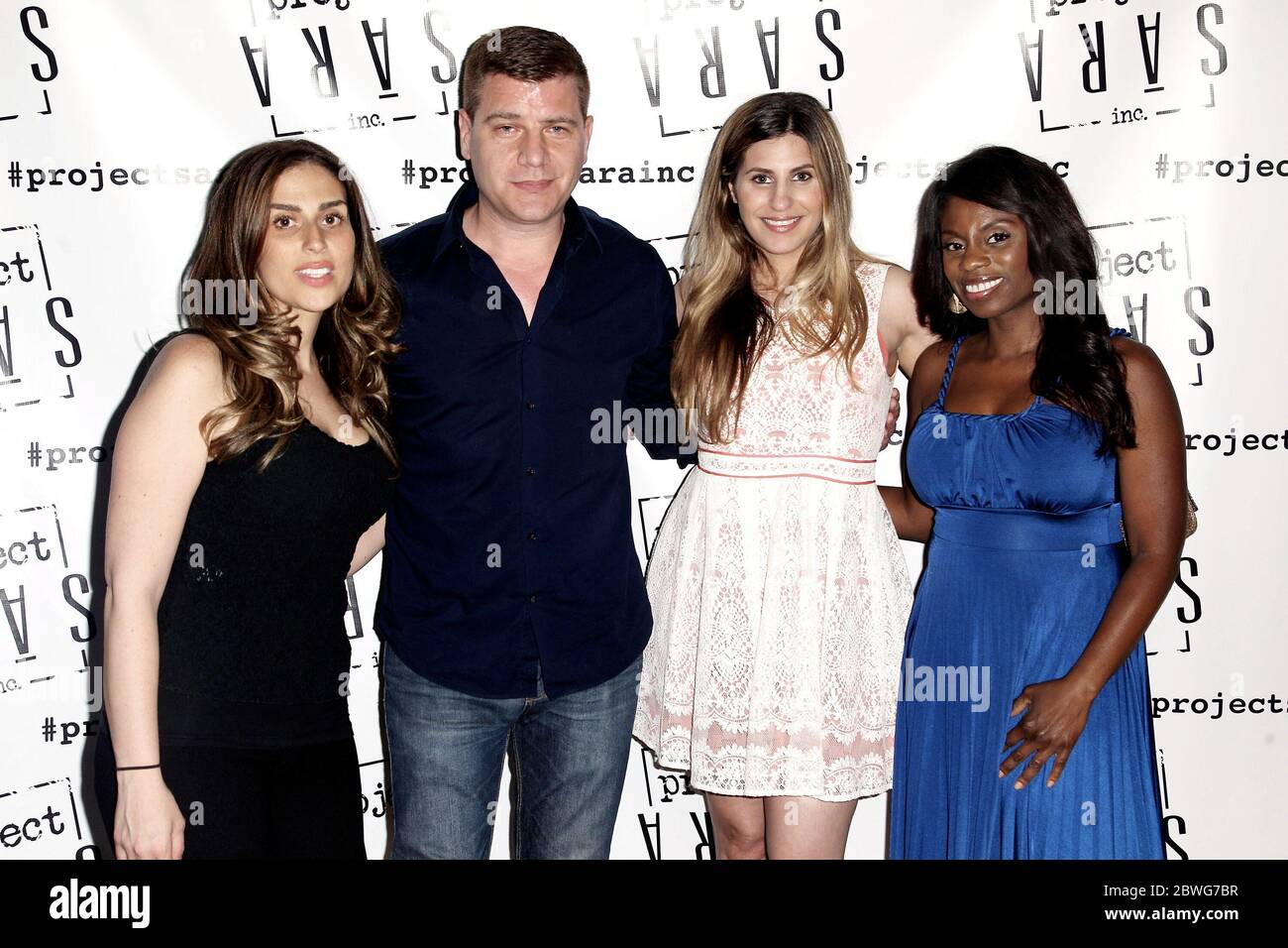 New York, NY, USA. 11 June, 2015. Z-100 NY overnight radio host, Shelley Rome, Entertainment reporter for Fox Broadcasting's The Fox Morning Extra, Tom Murro, Associate Producer at NBC Universal's Bravo TV, Chanel Omari, Co-host of VH1's morning show 'The Gossip Table', Delaina Dixon at the Launch Of Dining Reconstructed: An Off Menu Experience at The Starrett Leigh Building. Credit: Steve Mack/Alamy Stock Photo