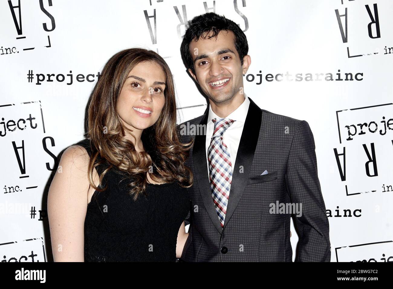 New York, NY, USA. 11 June, 2015. Z-100 NY overnight radio host, Shelley Rome, Project Sara Inc. Co-Founder, Viraj Borkar at the Launch Of Dining Reconstructed: An Off Menu Experience at The Starrett Leigh Building. Credit: Steve Mack/Alamy Stock Photo