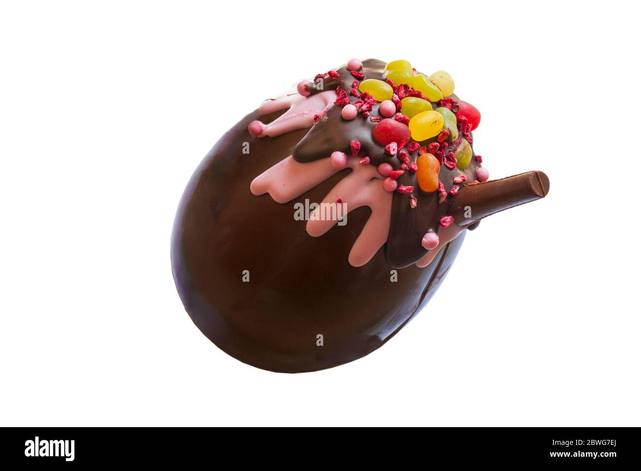 Hollow milk chocolate egg hi-res stock photography and images - Alamy