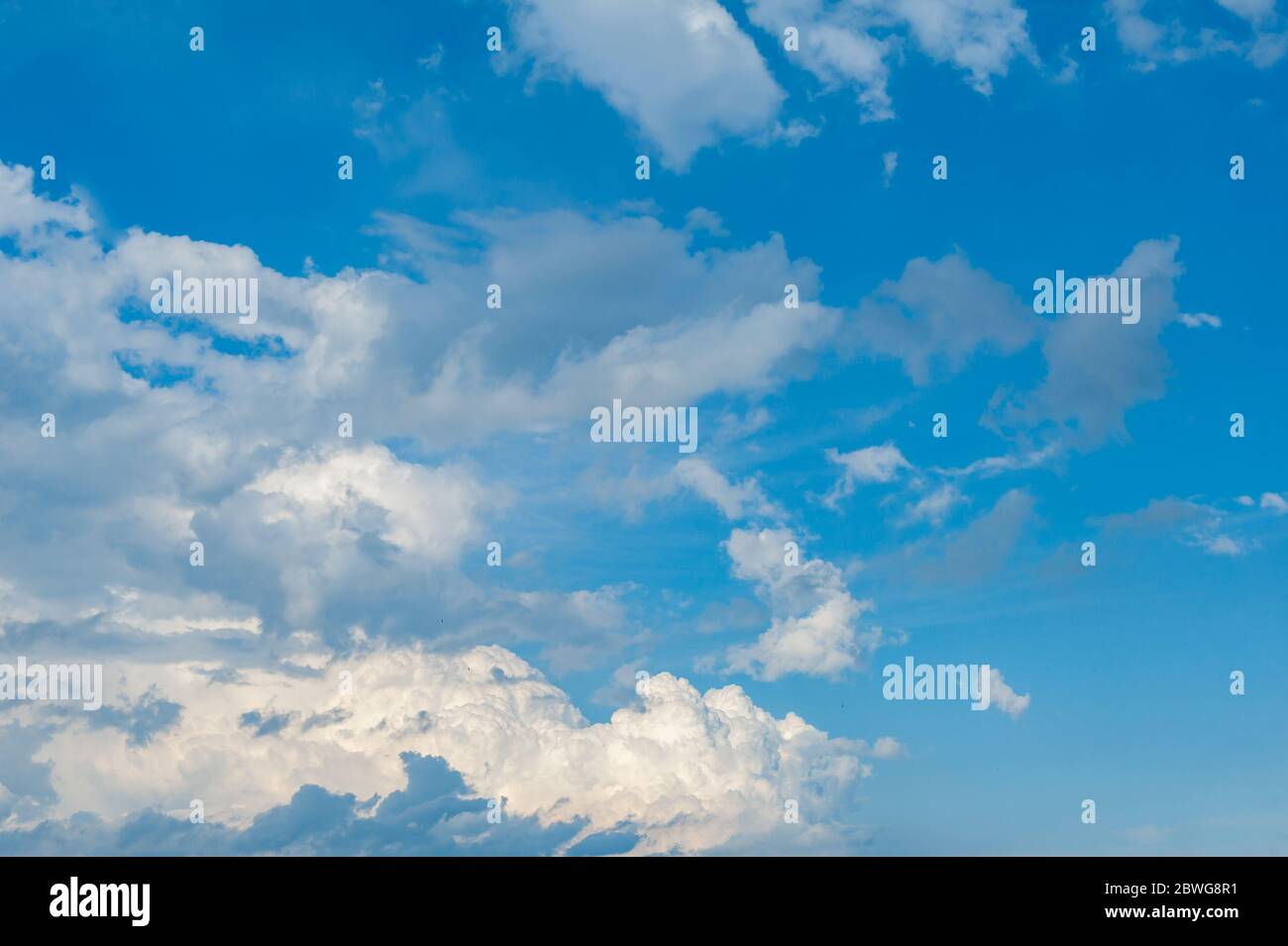 blue sky with clouds closeup. Nature wallpaper Stock Photo - Alamy