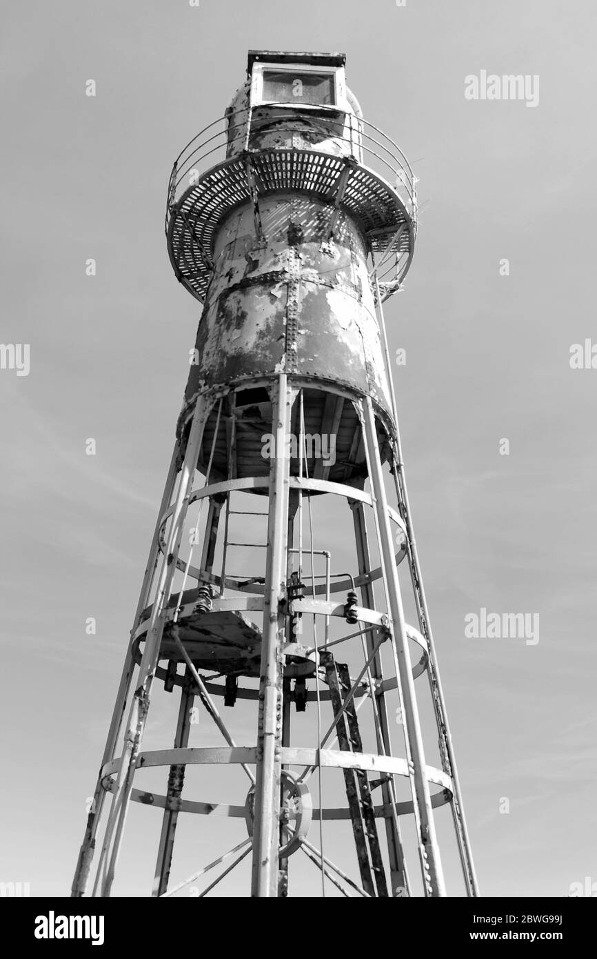 Lighthouse, Thorngumbald Clough Stock Photo