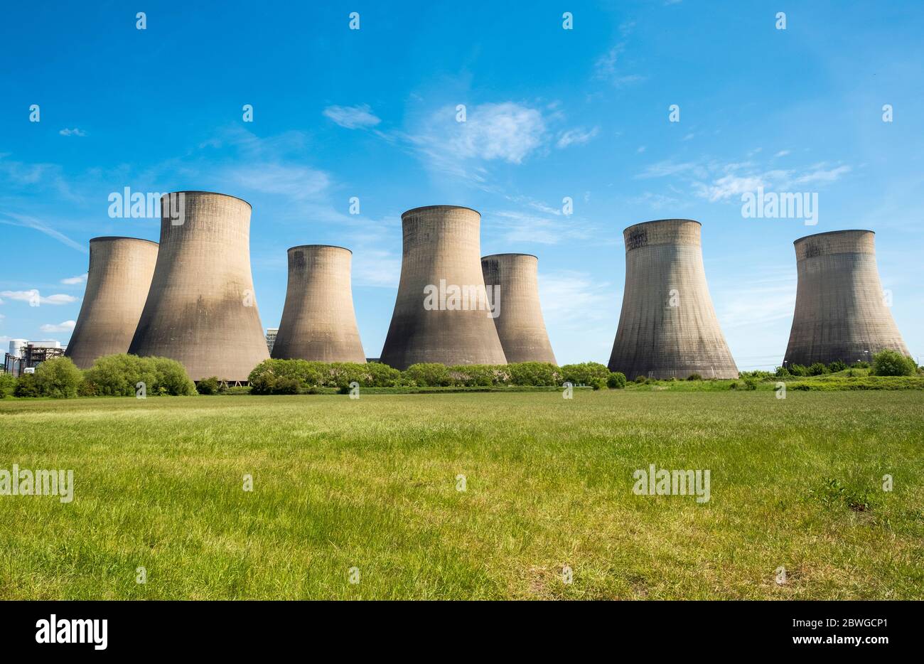 Ratcliffe on Soar power station cooling towers Stock Photo
