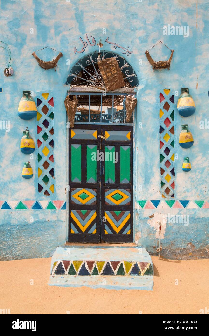 Nubian village aswan painted hi-res stock photography and images - Alamy