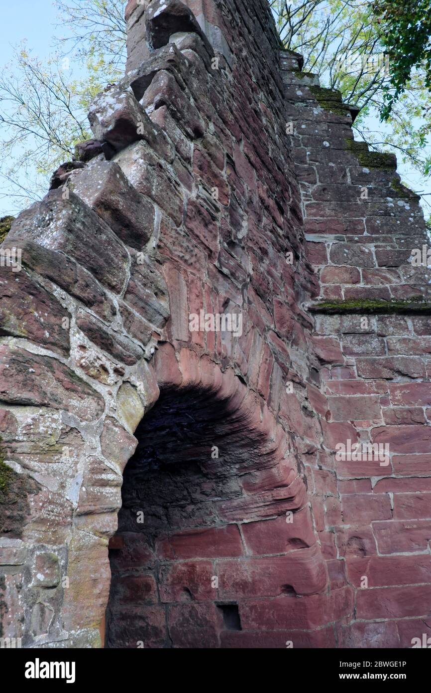 The last standing piece of Coupar Angus Abbey, in Perthshire Scotland.This architectural feature purports to be the entrance gatehouse of the abbey. Stock Photo