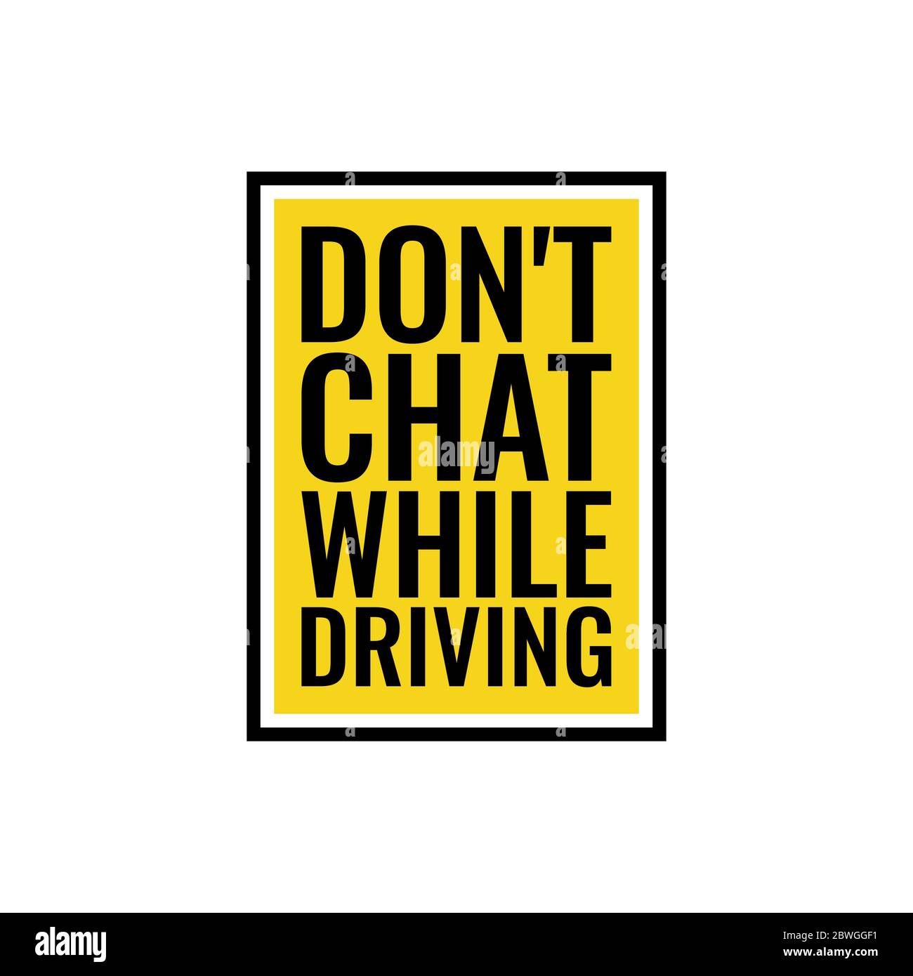 Do not texting or chatting while driving sign vector Stock Vector Image ...