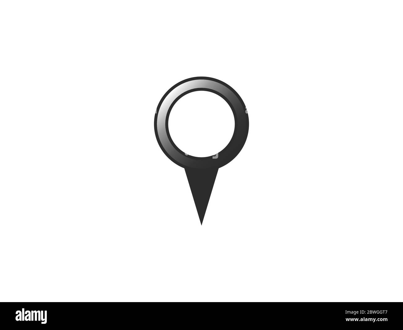 Location, map marker icon. Vector illustration, flat design. Stock Vector