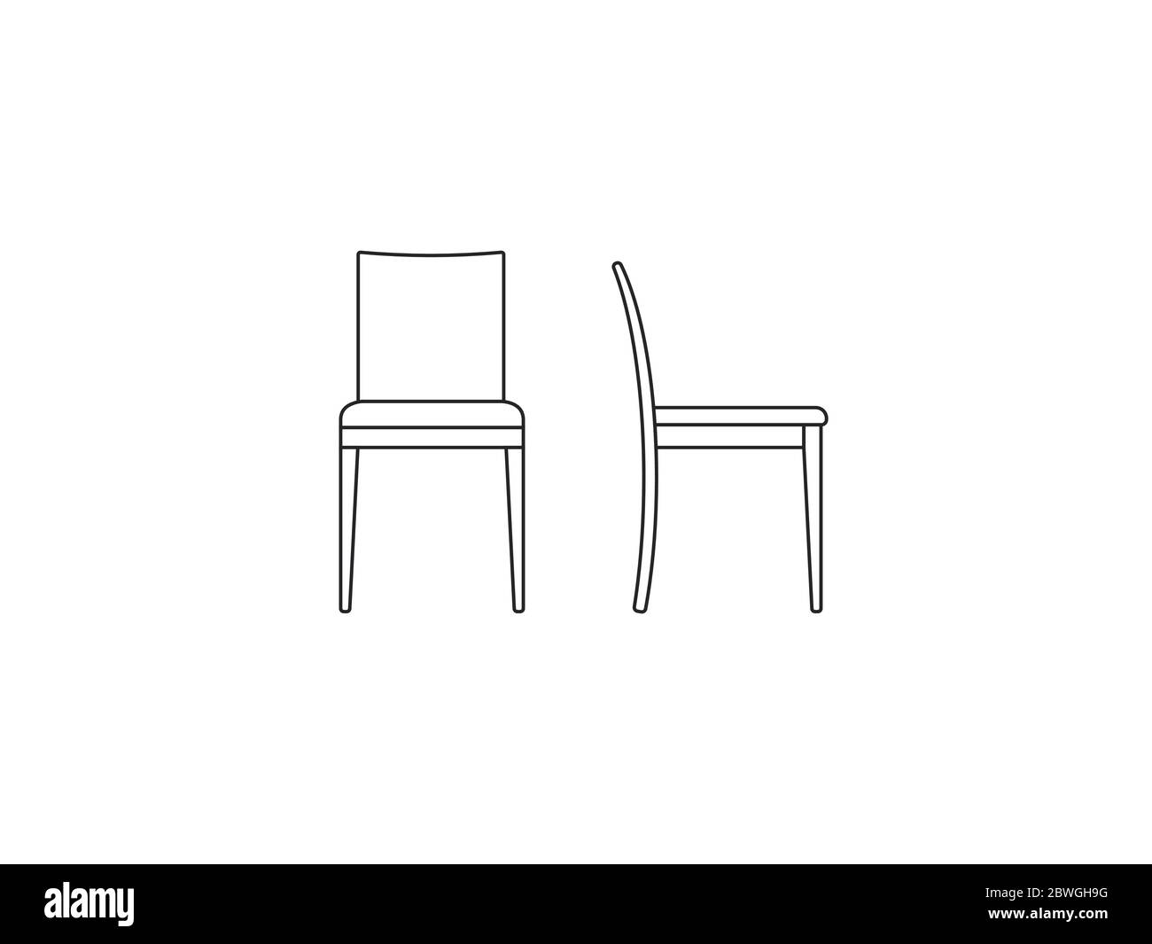 Chair, furniture icon. Vector illustration, flat design. Stock Vector