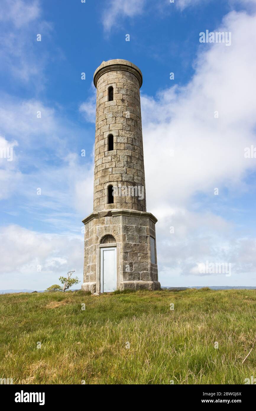 Boswell's monument at the top of Auchlee hill Portlethen