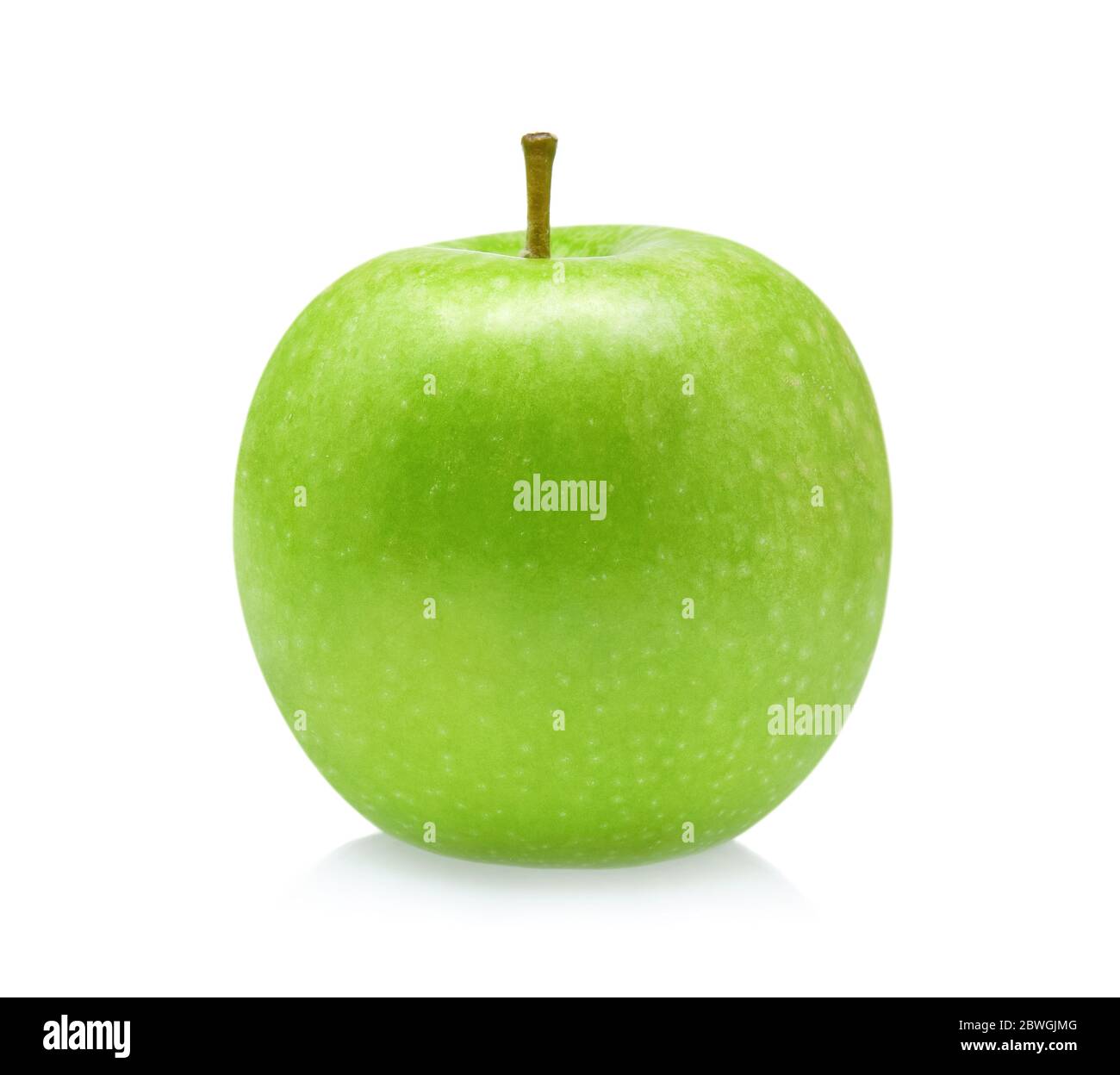 Green apple isolated on white background Stock Photo - Alamy