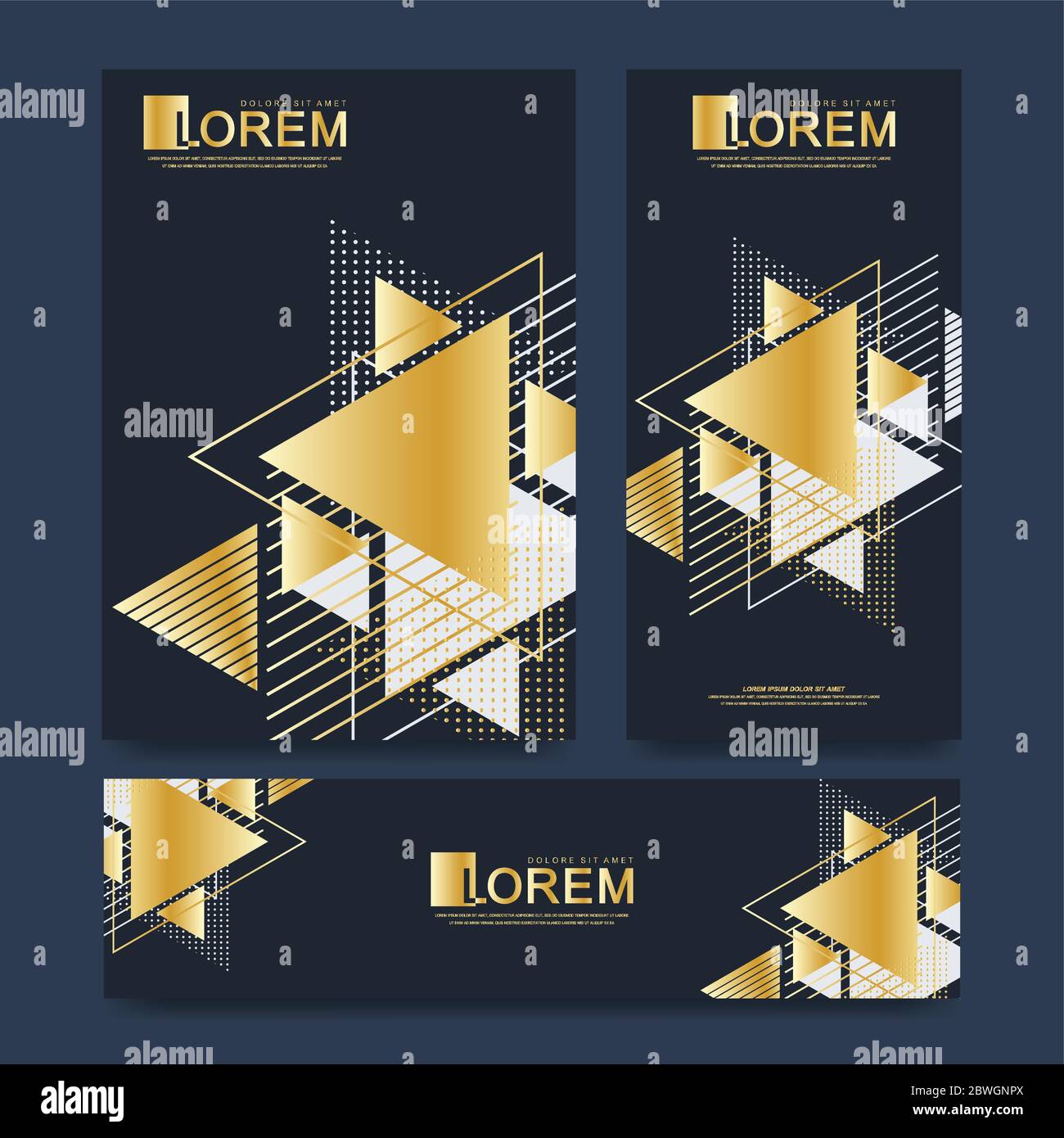 Modern Vector Template For Brochure Leaflet Flyer Cover Catalog Magazine Or Annual Report In A4 Size Abstract Geometric Background With Triangles In Stock Vector Image Art Alamy