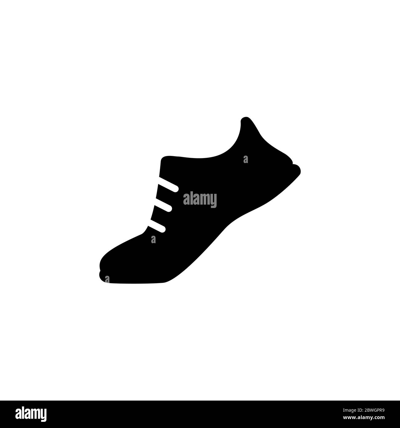 sneakers, trainers silhouette icon. running shoes, jogging shoes. Sport  footwear, running shoes pictogram isolated on white Stock Vector Image &  Art - Alamy