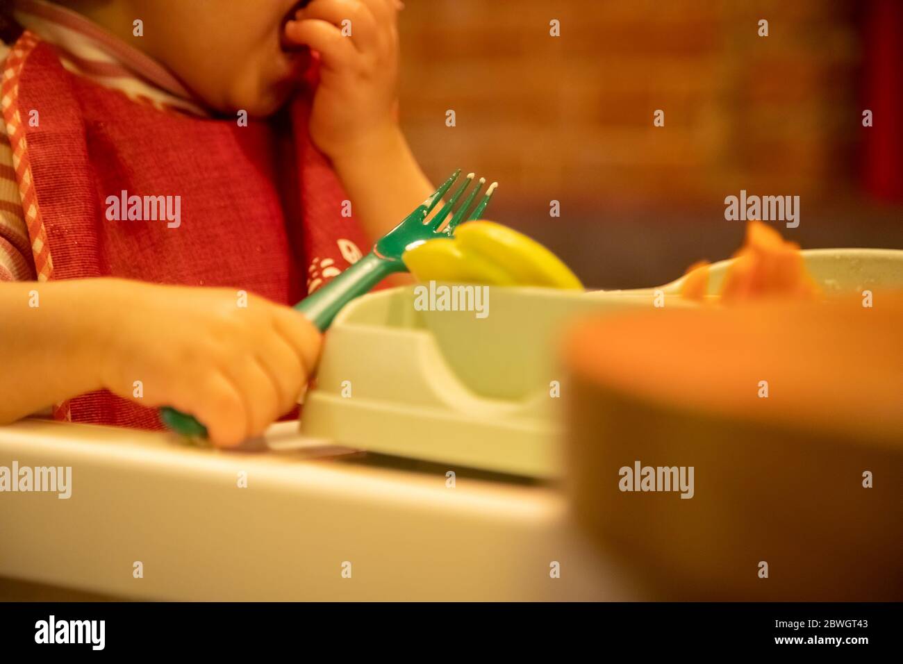 high chair that sits on table