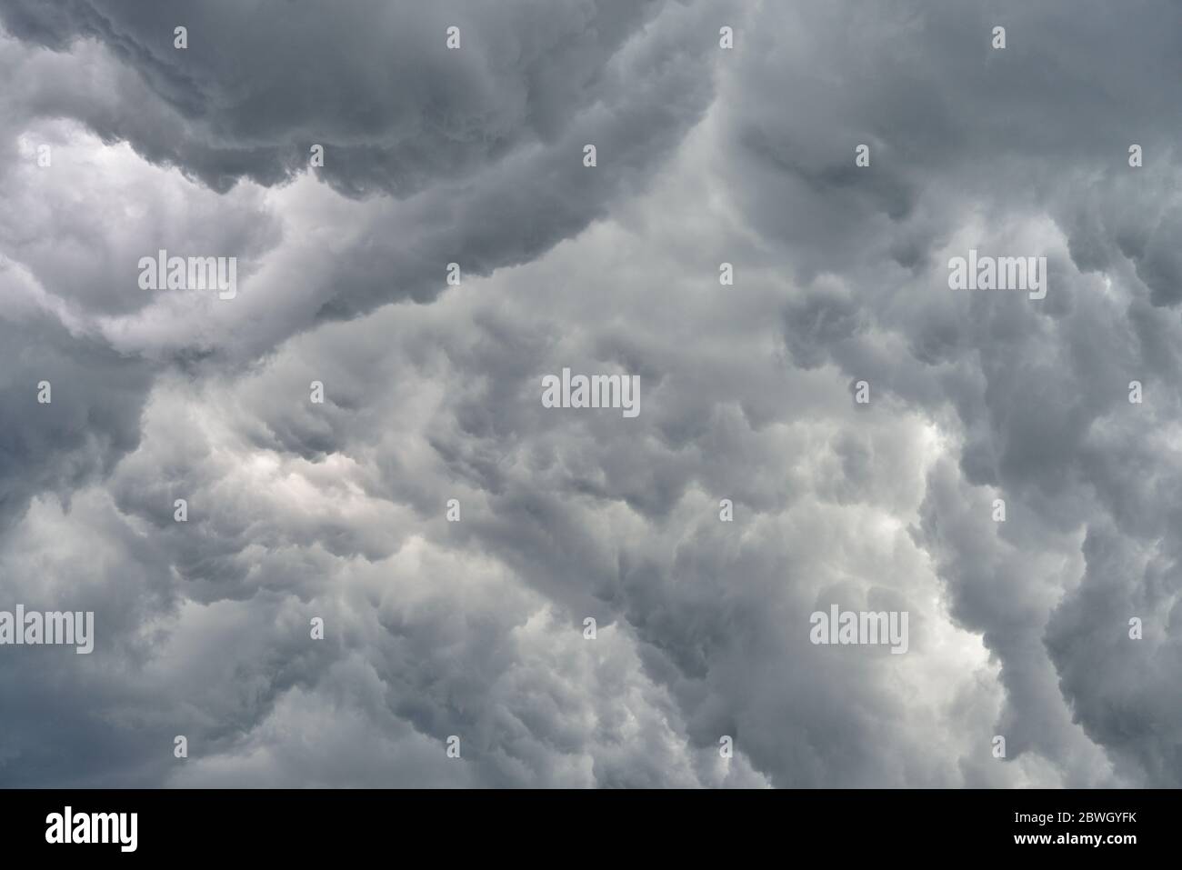 Thunderclouds. Storm clouds before the storm. Stock Photo