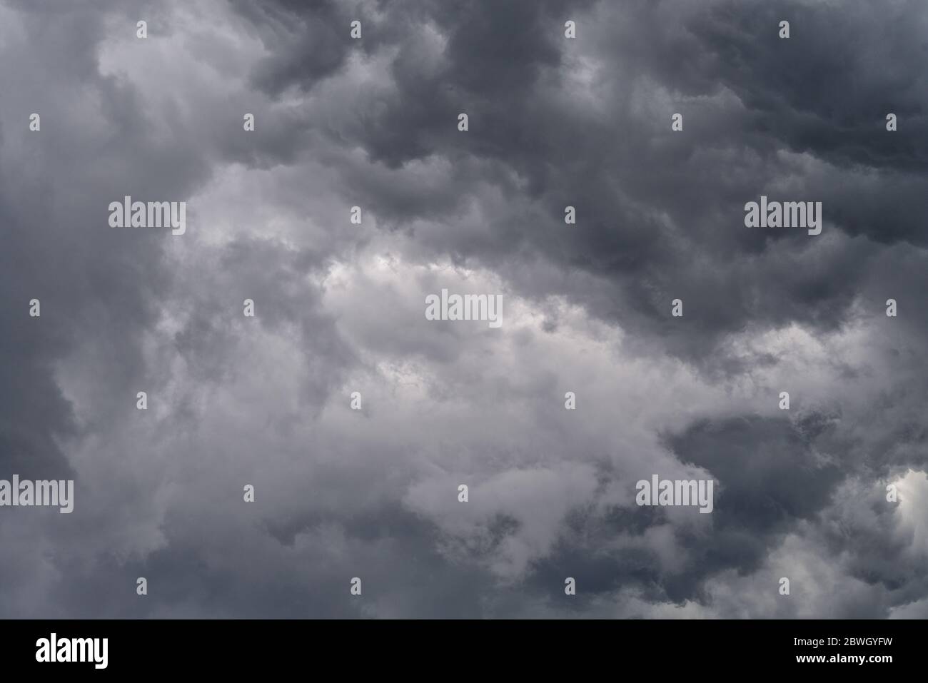Thunderclouds. Storm clouds before the storm. Stock Photo