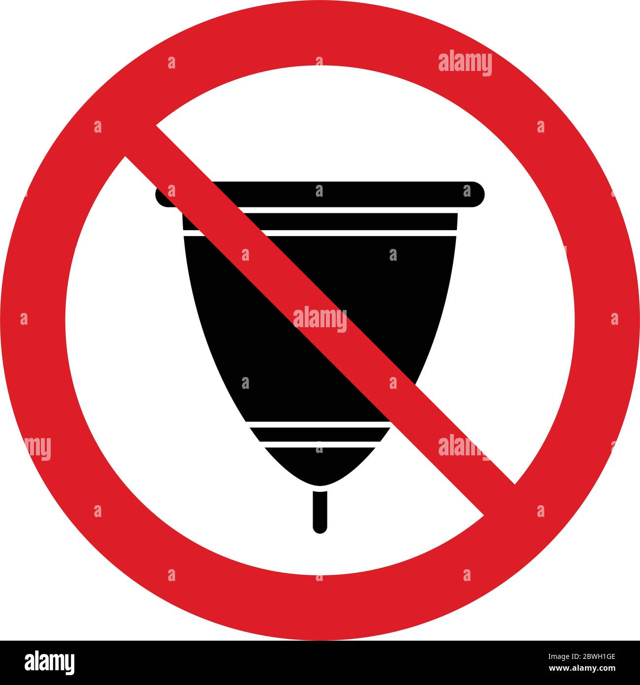 do not throw menstrual cup, no menstrual cup prohibited sign Stock Vector Image & Art Alamy