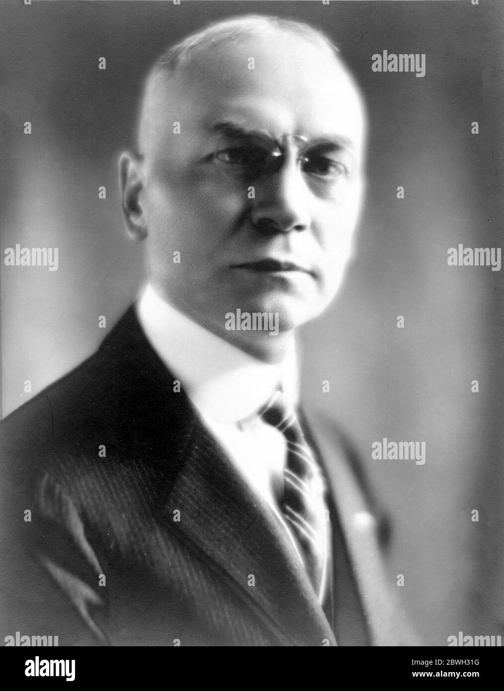 William Elvis Sloan I (1867 – 1961) inventor of the Flushometer flushing mechanism for toilets and urinals.] Stock Photo