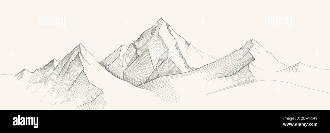 27,300+ Mountain Sketch Stock Photos, Pictures & Royalty-Free Images -  iStock | Mountain sketch vector