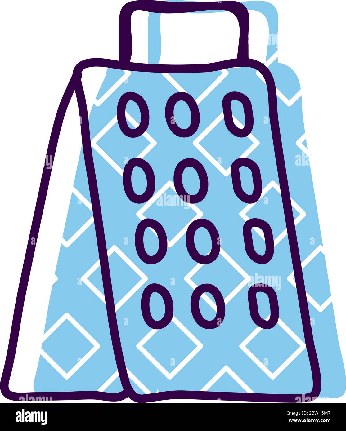 grater line and fill style icon vector design Stock Vector