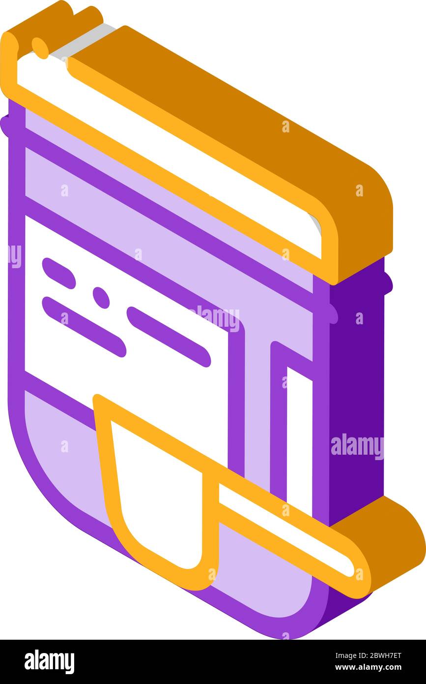 Supplements Bottle And Scoop isometric icon vector illustration Stock Vector
