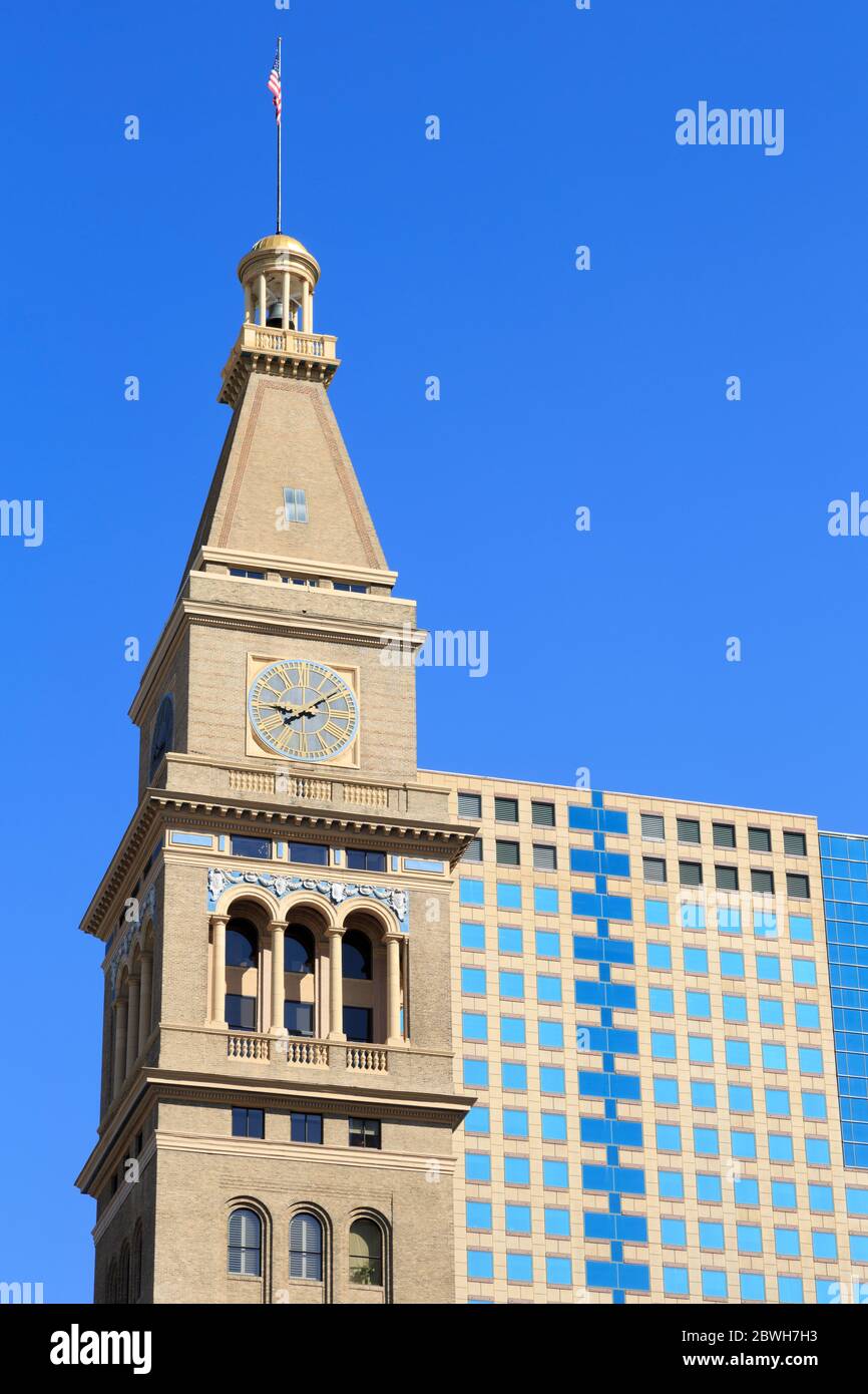 Daniel's & Fisher Tower,16th Street Mall,Denver,Colorado,USA Stock ...