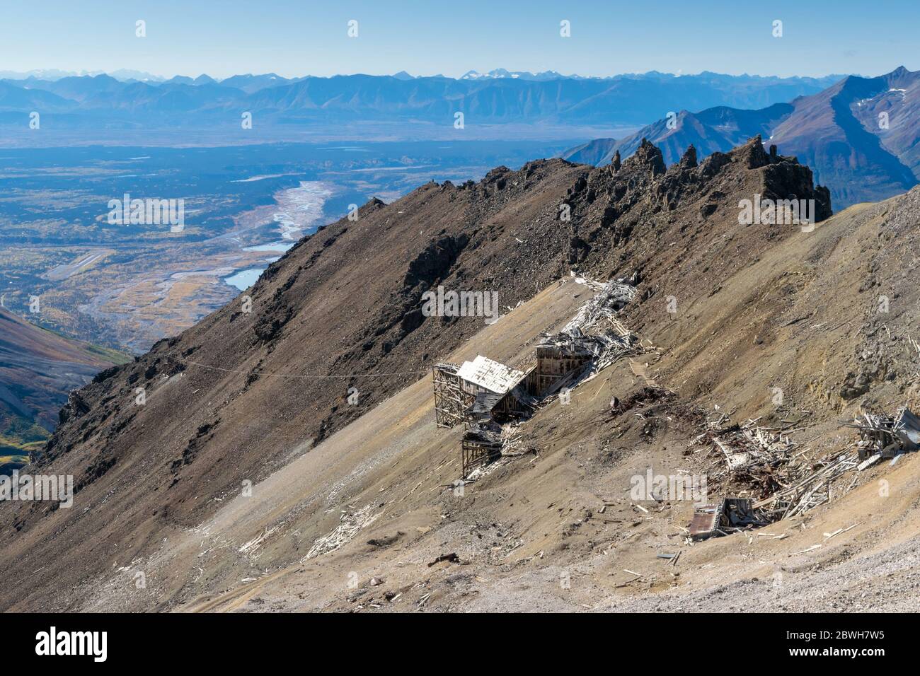 Historical Bonanza mine, Kennecott, Alaska Stock Photo Alamy