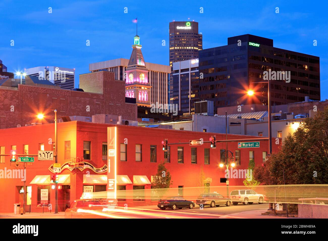 14th Street in Lower Downtown,Denver,Colorado,USA Stock Photo