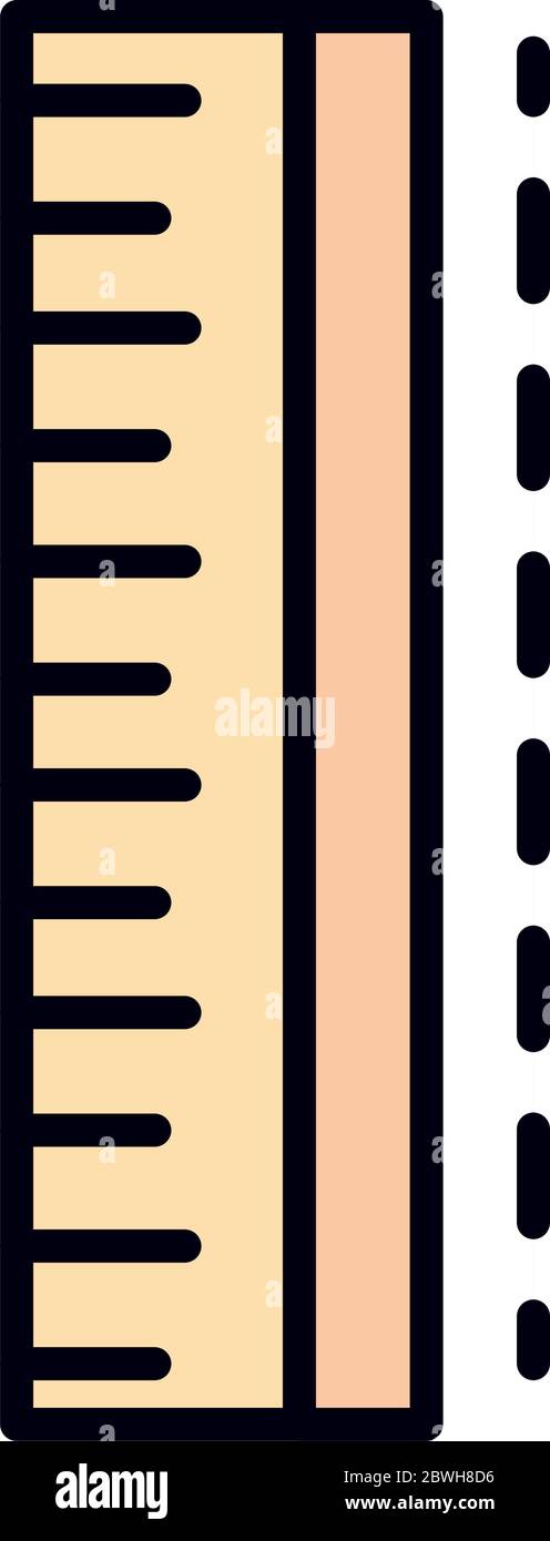 math education school science tool measure ruler geometry line and fill ...