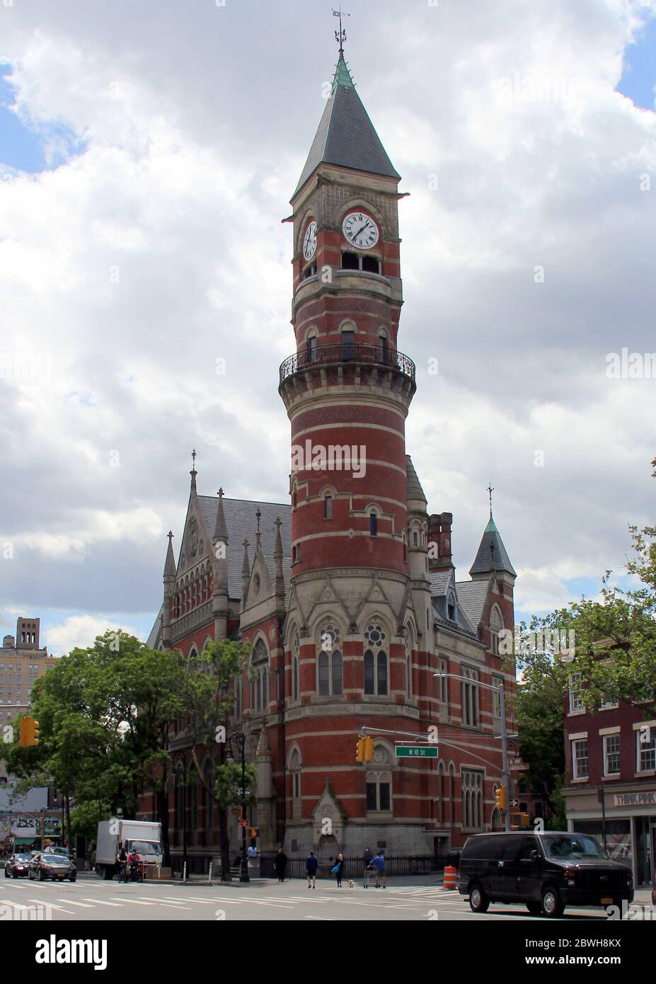 Jefferson Market Library, branch of the NYPL, originally built as a