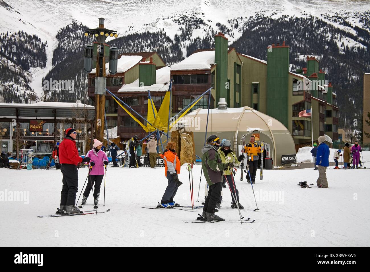 Copper Mountain Ski Resort, Rocky Mountains, Colorado, USA Stock Photo