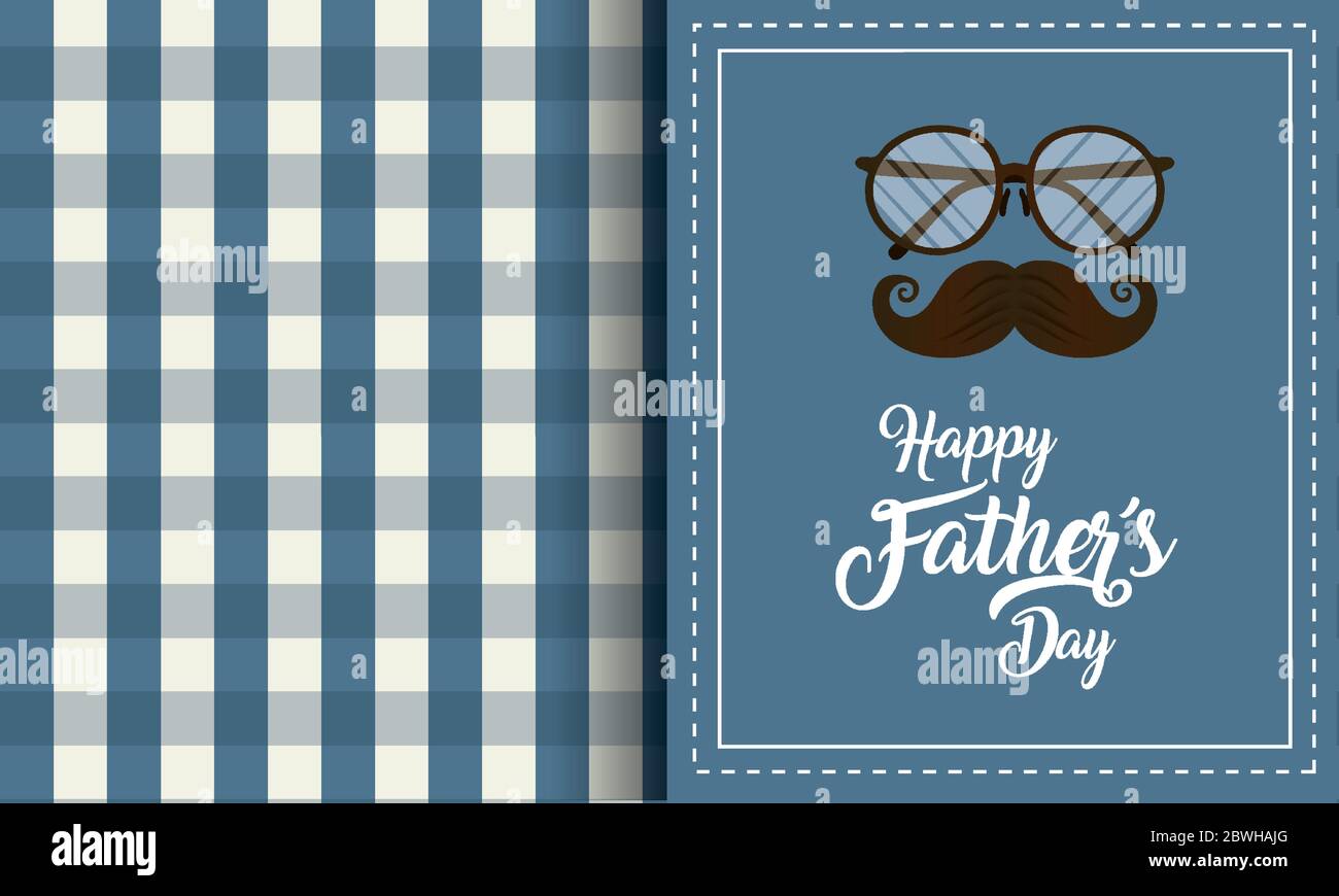 glasses with mustache of fathers day vector design Stock Vector Image ...