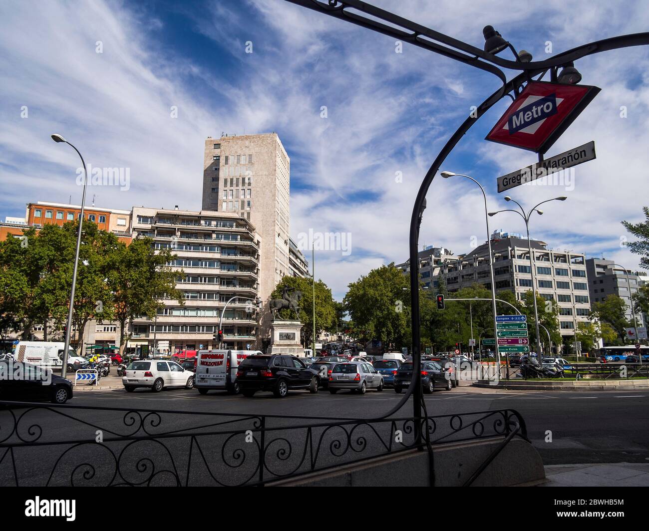 Plaza del Doctor Marañón. Madrid. España Stock Photo Alamy