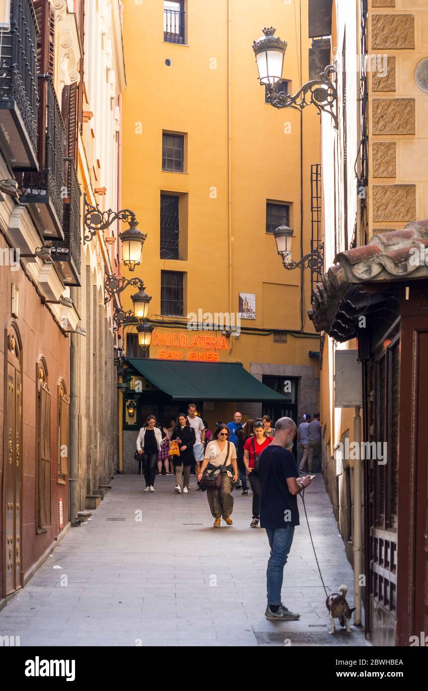 Pasadizo de San Ginés. Madrid. España Stock Photo