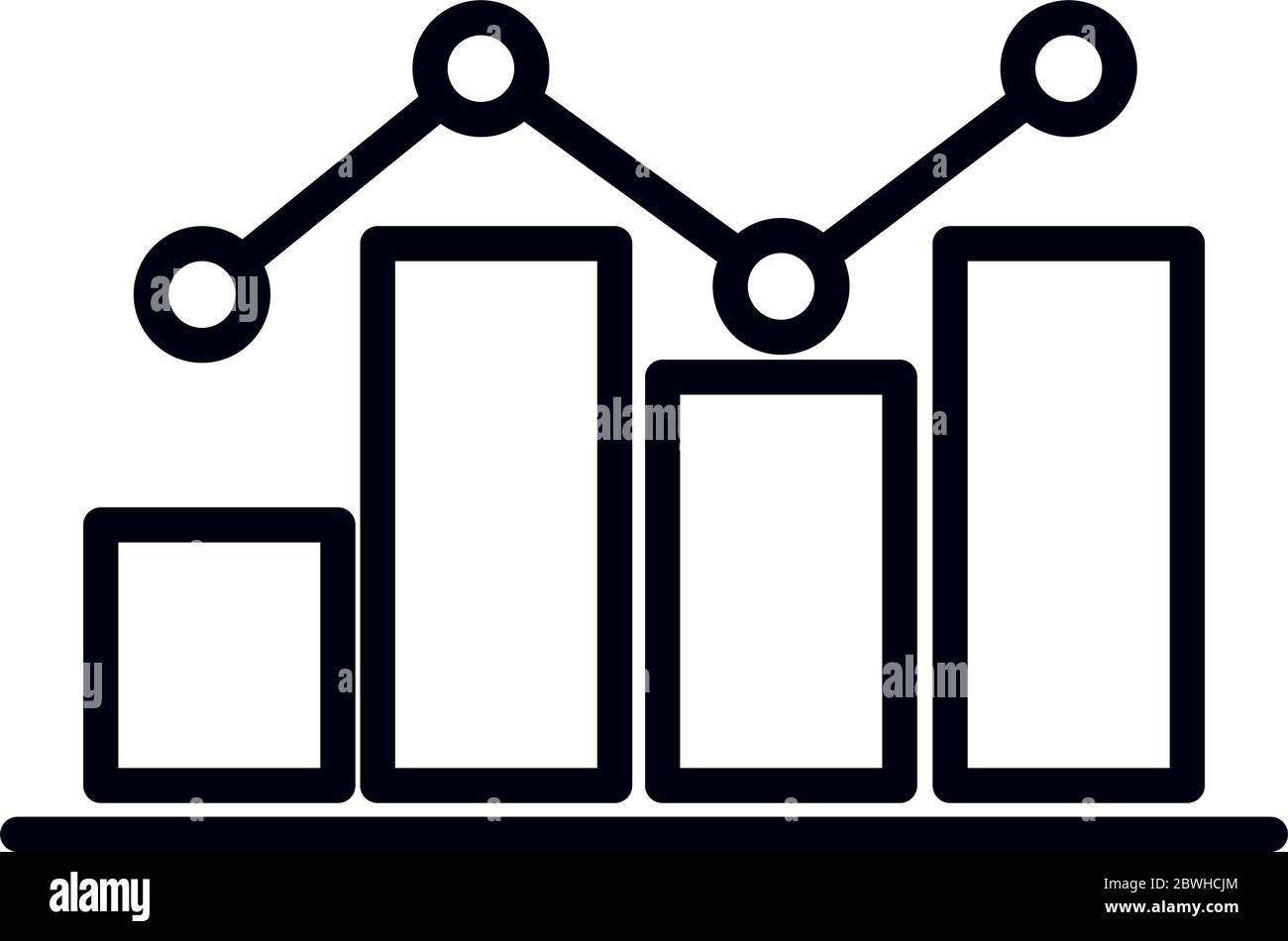 math education school science chart statistics line and style icon