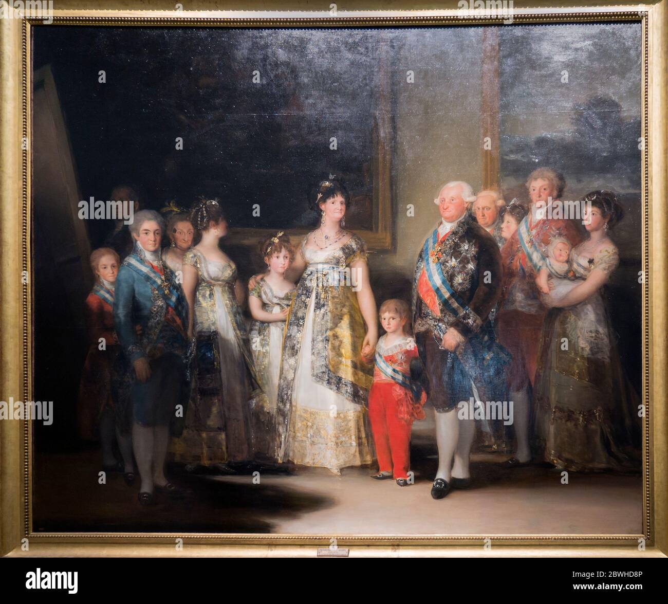 La familia de Carlos IV. Goya.  Museo del Prado. Madrid. España Stock Photo