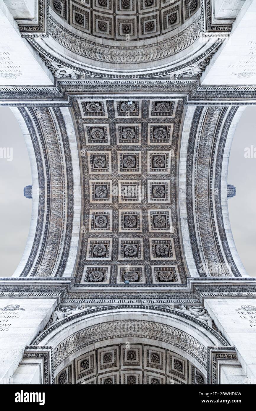 Arc de triomphe black white hi-res stock photography and images - Alamy