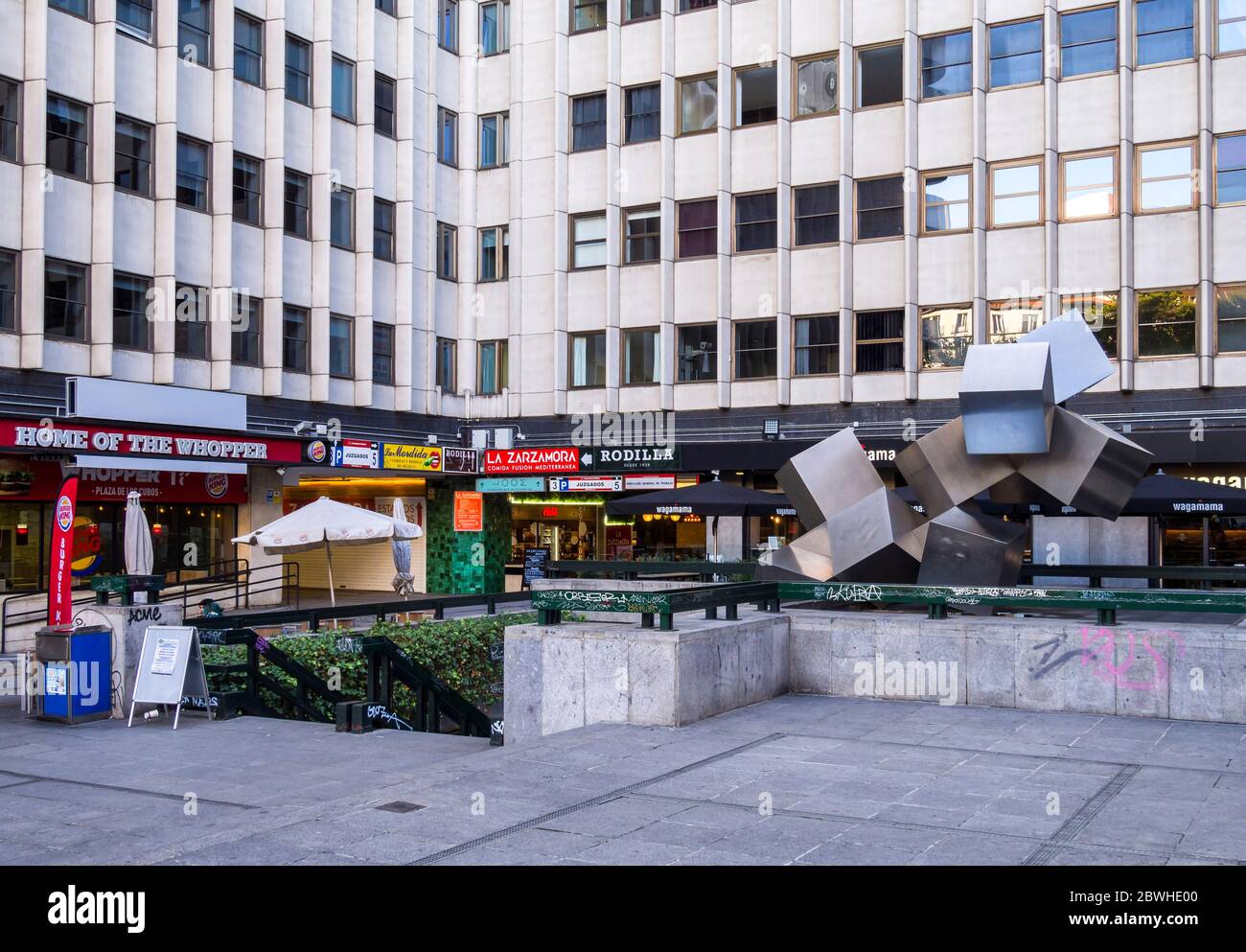 Plaza de los Cubos. Madrid. España Stock Photo Alamy Plaza de los Cubos. Madrid. España Stock Photo Alamy