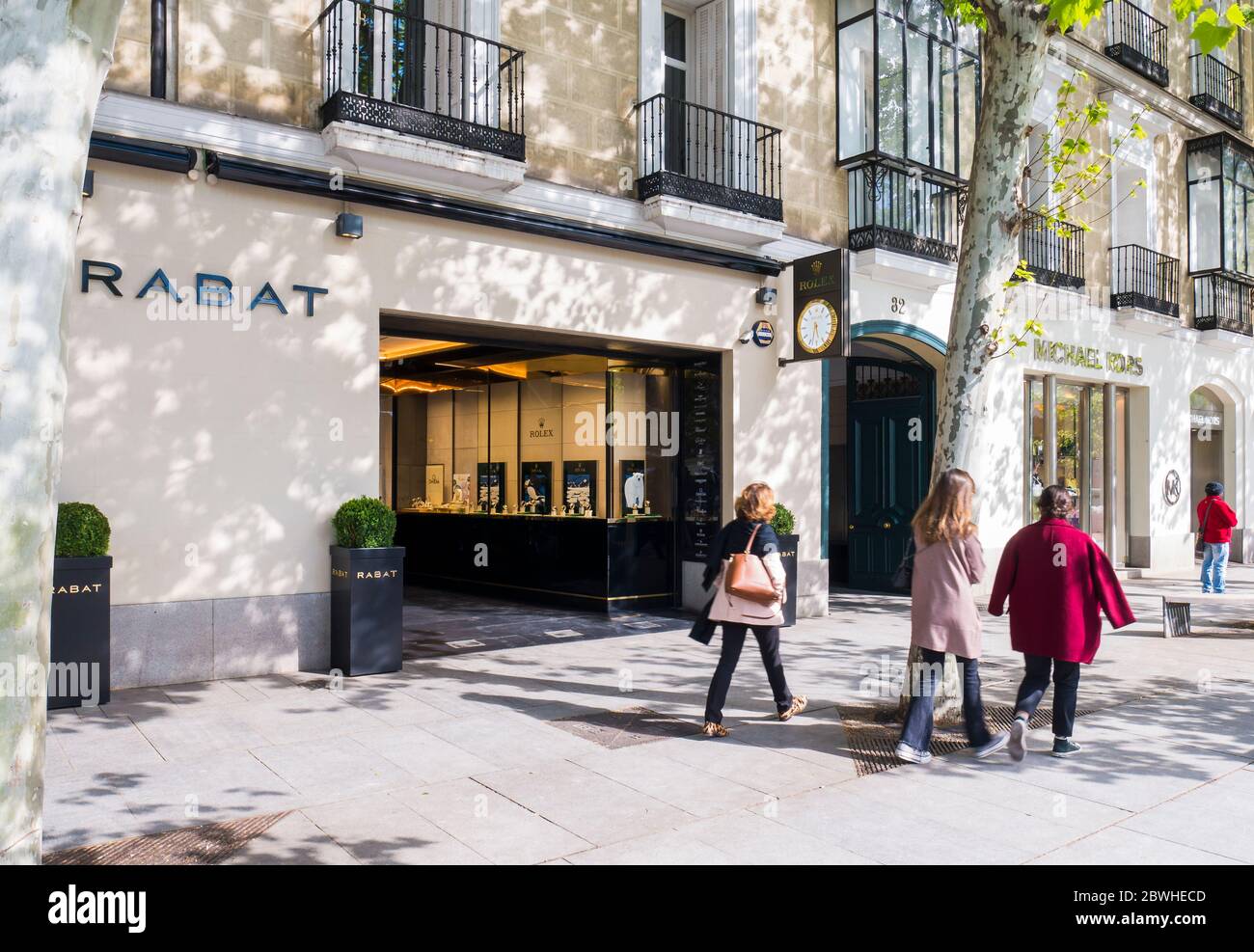 La Milla de Oro calle Serrano . Madrid. Espa a Stock Photo Alamy