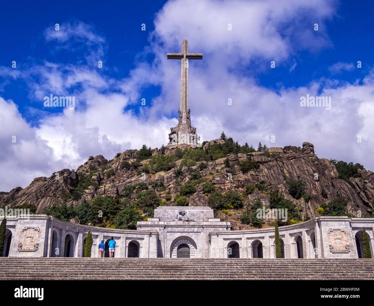 Valle de los Caídos. San Lorenzo de El Escorial.  Madrid. España Stock Photo